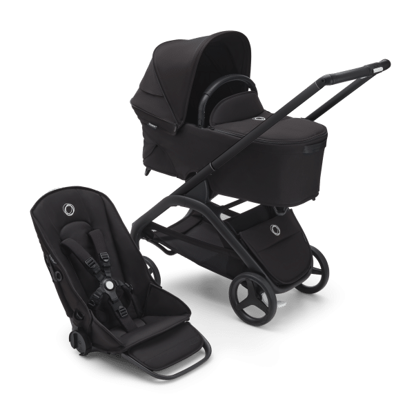 Bugaboo Dragonfly Stroller and Carrycot Midnight Black Black Chassis