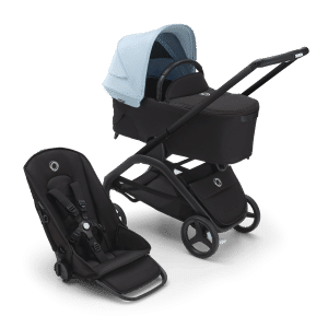 Bugaboo Dragonfly Stroller and Carrycot Skyline Blue Graphite Chassis