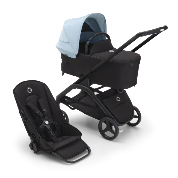 Bugaboo Dragonfly Stroller and Carrycot Skyline Blue Graphite Chassis
