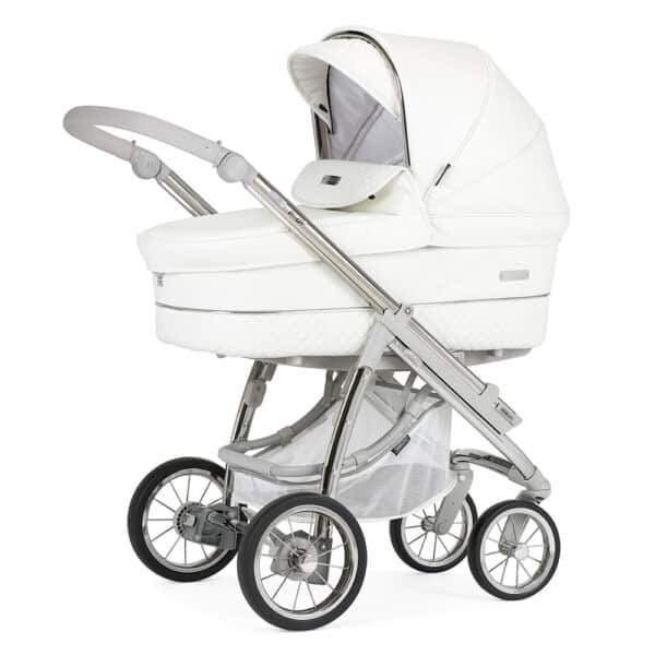 Bebecar Ip-Op XL Duo Pushchair and Carrycot White Delight