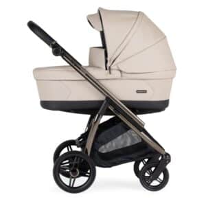 Bebecar Flowy Compact Duo Pushchair & Carrycot Beige Fume