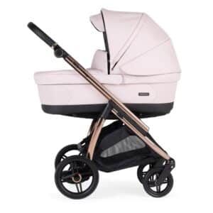 Bebecar Flowy Compact Duo Pushchair & Carrycot Pink Fume Rose