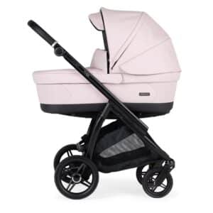 Bebecar Flowy Compact Duo Pushchair & Carrycot Pink Black