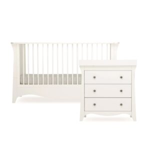 CuddleCo Clara 2 Piece Nursery Furniture Set - White