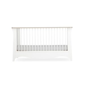 CuddleCo Clara Cot Bed - White and Ash