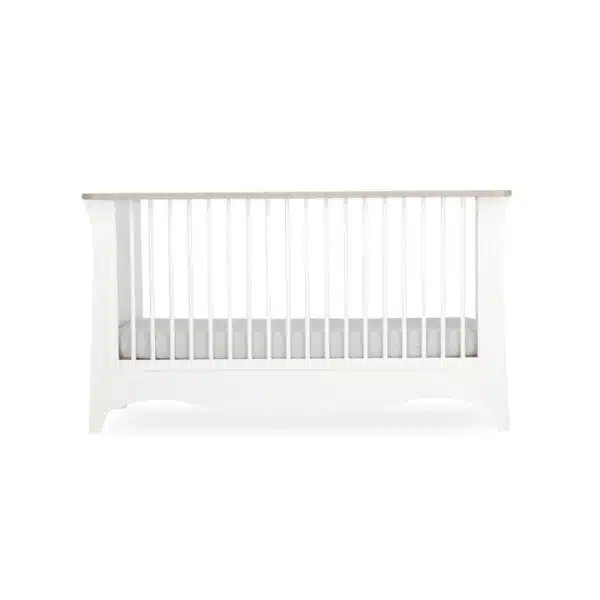 CuddleCo Clara Cot Bed - White and Ash