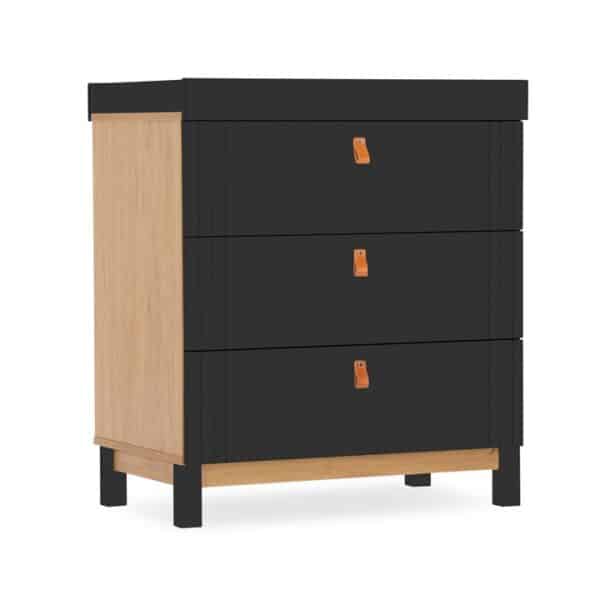 CuddleCo Rafi Dresser Changer - Oak and Black